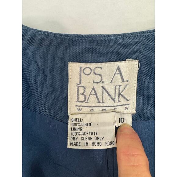 Vintage 100% Linen Single Breasted Lined Blazer Jacket Classic - Women's Size 10 - Picture 10 of 10